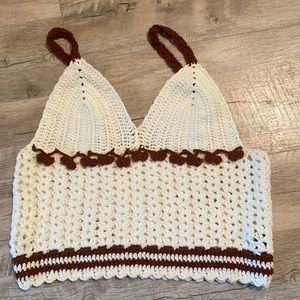 Boho knit crop top!